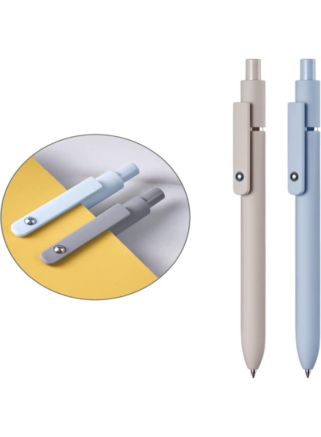 Gel Pen, 5pcs Quick Dry Ink Pens Retractable Ink Pens 0.5mm Ballpoint Pen Fine Point Gel Pen Writing Pens for School Office Home, 5 Colors - Image 3